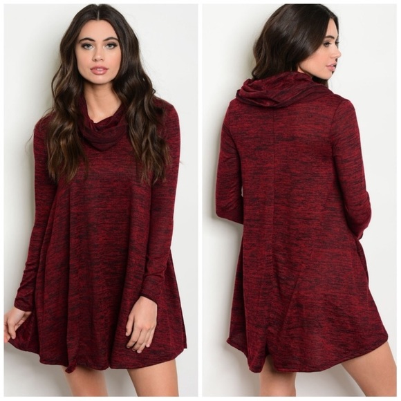 Dresses & Skirts - MADE IN USA Long sleeve Cowl Neck Sweater  Dress